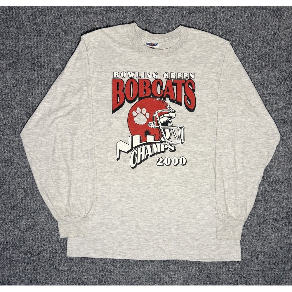 Vintage Bowling Green State University Football Long Sleeve Shirt‎ Size Medium